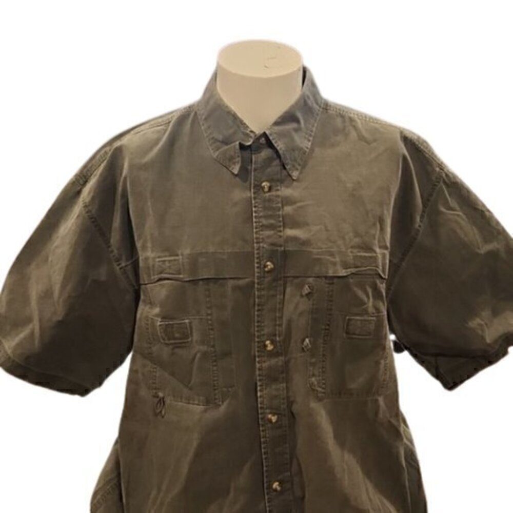 [Magellan] Gray Short Sleeve Button Down - Size XL